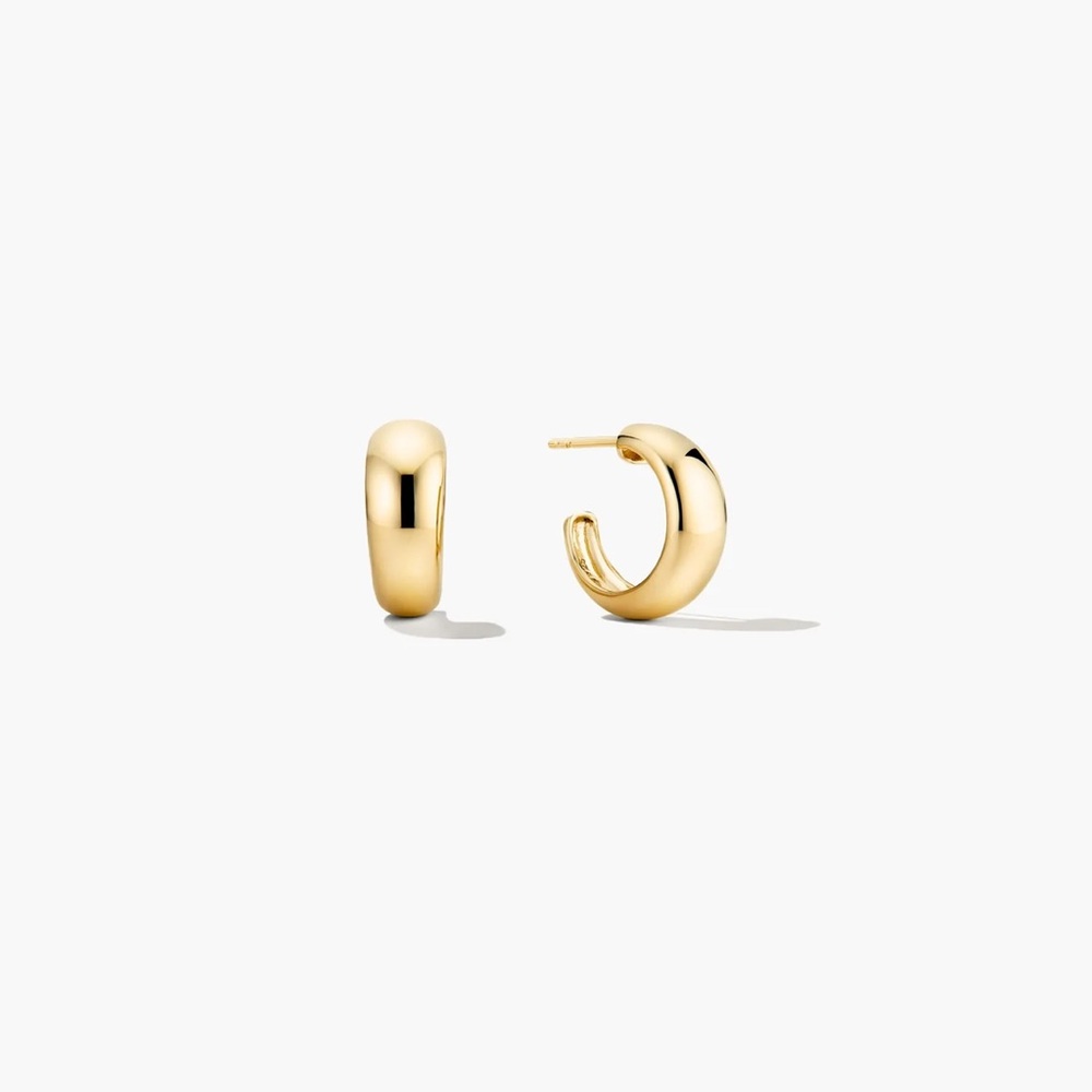 Mejuri Gold Dome Hoops